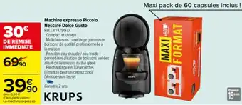 Carrefour Machine expresso piccolo offre