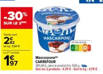 Carrefour Mascarpone CARREFOUR offre