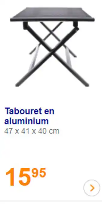 Action Tabouret en aluminium offre