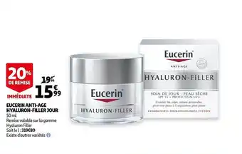 Auchan Eucerin Anti-âge Hyaluron-filler Jour offre