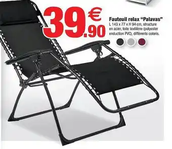 Bazarland Fauteuil Relax offre