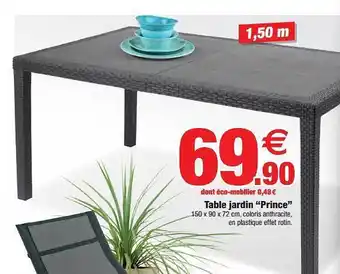 Bazarland Table Jardin offre