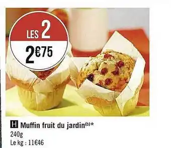 Casino Supermarchés Muffin Fruit Du Jardin offre