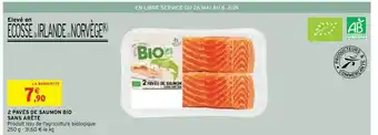 2 Pavés De Saumon Bio Sans Arête