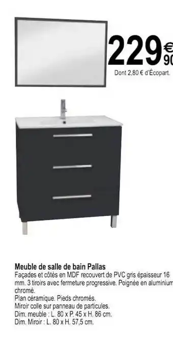 Tridôme Meuble De Salle De Bain Pallas offre