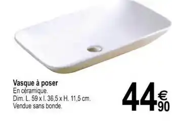 Tridôme Vasque à Poser offre