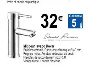 Mitigeur Lavabo Dover