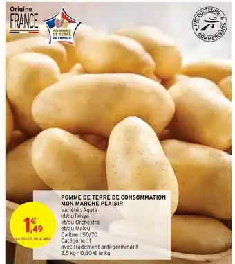 Intermarché Contact Pomme De Terre De Consommation Mon Marché Plaisir offre