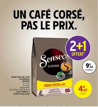 Intermarché Contact Dosettes De Café Classique Senseo offre
