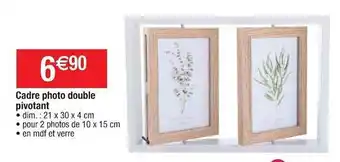 Cora x Carrefour Cadre Photo Double Pivotant offre