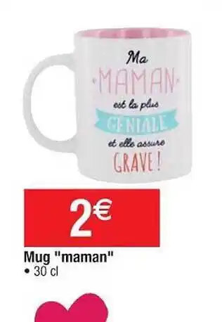 Cora x Carrefour Mug offre