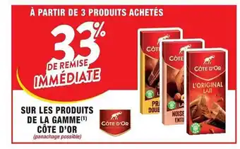Cora x Carrefour Produits De La Gamme Côte D'or offre