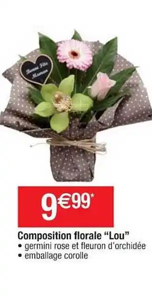 Cora x Carrefour Composition Florale offre