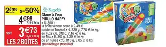 Cora x Carrefour Glace à L'eau Pirulo Happy offre