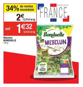 Cora x Carrefour Mesclun Bonduelle offre