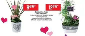 Cora x Carrefour Composition Florale Fête Des Mères offre