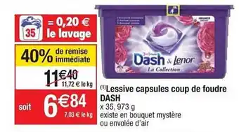 Lessive Capsules Coup De Foudre Dash