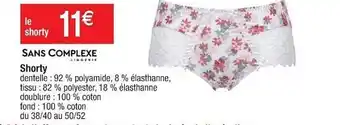 Cora x Carrefour Shorty Sans Complexe offre