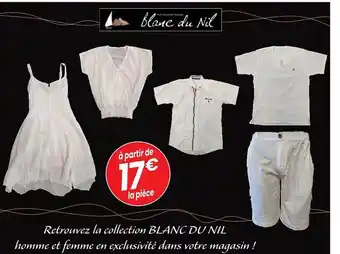 Cora x Carrefour La Collection Blanc Du Nil Homme Et Femme offre