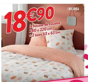 La Housse De Couette 240 X 220 Cm + 2 Taies 63 X 63 Cm