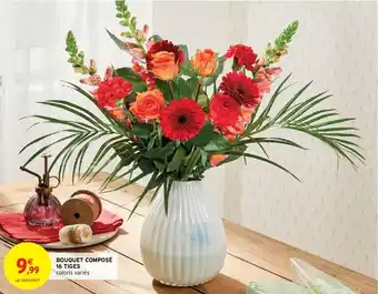 Bouquet composé 16 tiges