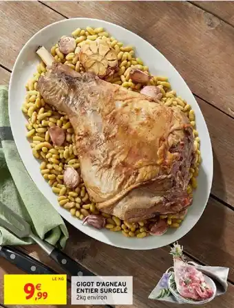 Intermarché Gigot d'agneau entier surgelé offre