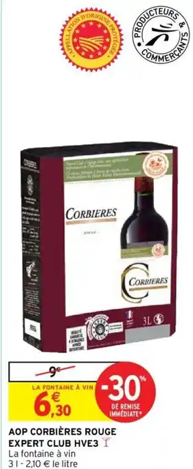 Intermarché AOP Corbiéres rouge expert club hve3 offre