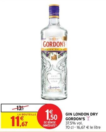 Intermarché Gin london dry gordon's offre