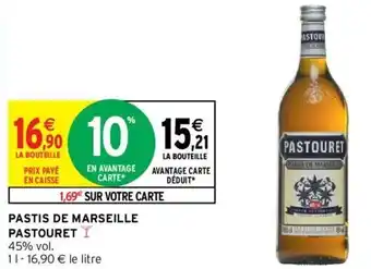 Intermarché Pastis de marseille pastouret offre