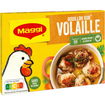 Auchan Bouillon kub volaille maggi offre