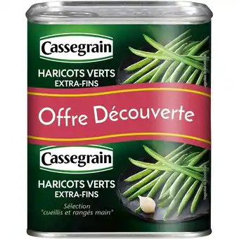 Auchan Haricots verts extra-fins et rangés main cassegrain offre