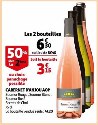 Auchan Cabernet d'anjou aop offre