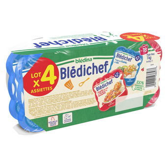 Auchan Assiettes blédichef blédina offre