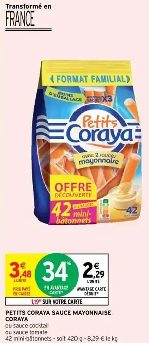 Intermarché Petits coraya sauce mayonnaise coraya offre