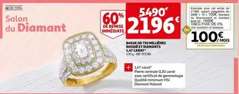 Auchan Bague or 750 offre
