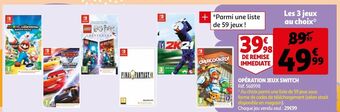 Auchan Opération jeux switch offre