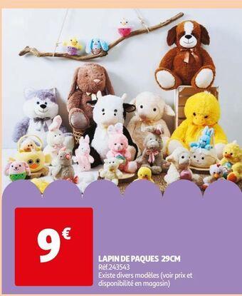 Auchan Lapin de paques 29cm offre