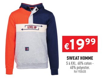 Trafic Sweat Homme offre