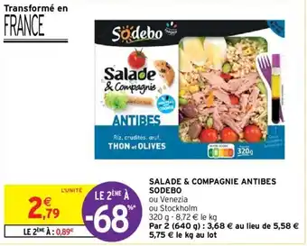 Intermarché Salade & compagnie antibes sodebo offre