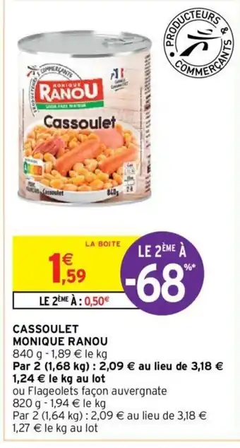 Intermarché Cassoulet Monique Ranou offre