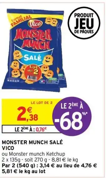 Intermarché Monster Munch Salé offre