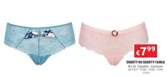 Trafic Shorty Ou Shorty-Tanga offre