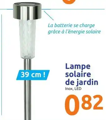 Action Lampe solaire de jardin offre