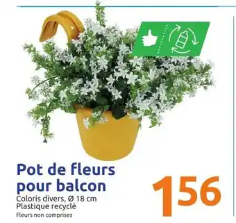 Action Pot de fleurs pour balcon offre