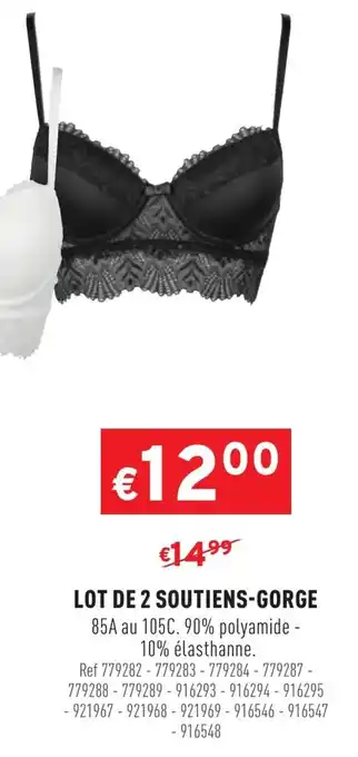 Trafic Lot De 2 Soutiens-Gorge offre
