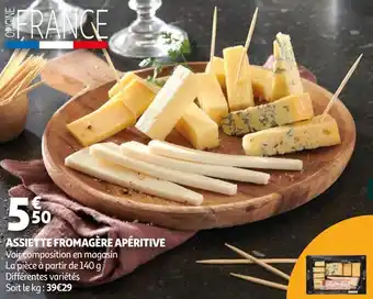 Auchan Assiette fromagère apéritive offre