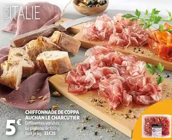 Auchan Auchan chiffonnade de coppa offre