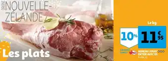 Auchan Agneau : gigot entier avec os offre