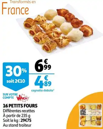 Auchan 16 petits fours offre