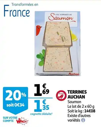 Auchan Auchan terrines offre